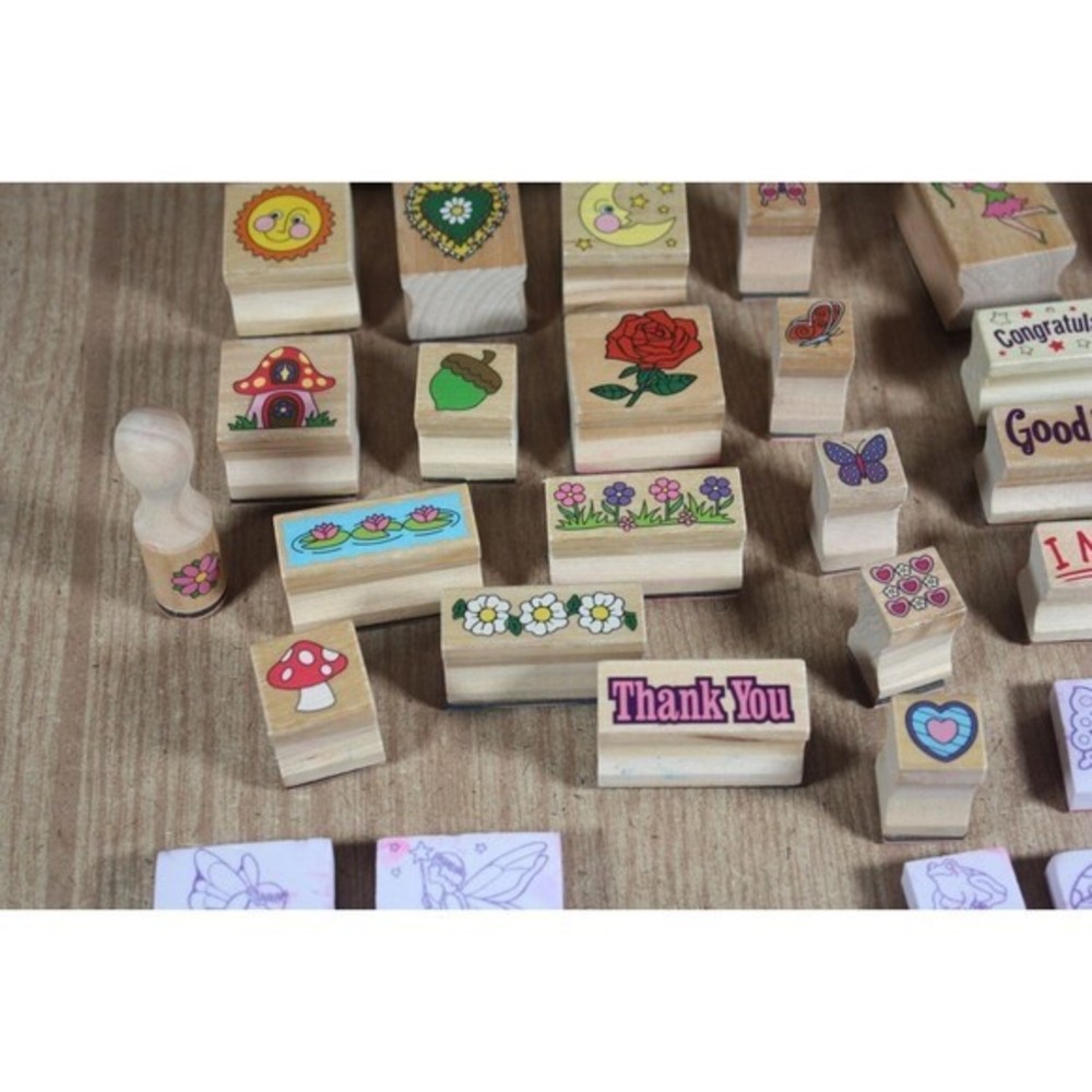 Huge Lot Of Various Stamps Happy Birthday, Thank You, Fairies,‎ Shapes, Flowers - Picture 6 of 6